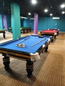 BCE England style snooker table supplied by A Plus to Pot Black Club Al Khobar Saudi Arabia