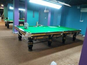 BCE England style snooker table supplied by A Plus to Pot Black Club Al Khobar Saudi Arabia