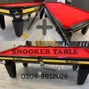 4x8 pool table with strong wooden frame and premium finish by A Plus Snooker Table Pakistan