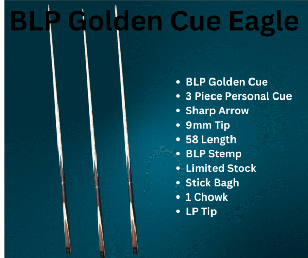 #SnookerCue #BLPGoldenCue #3PieceCue #ProfessionalCue #SnookerAccessories #LimitedStock #SnookerPakistan #CueStick #GameUpgrade