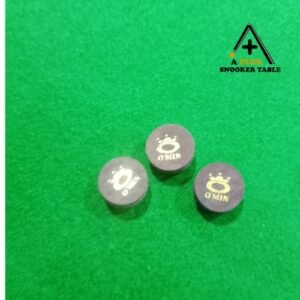 O’Min professional snooker cue tip high quality leather tip by A Plus Snooker Table Pakistan