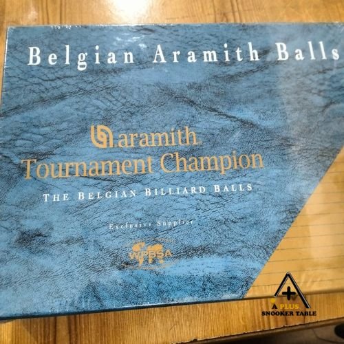 Aramith Tournament Snooker Ball Set – high-quality Belgian phenolic resin balls for professional snooker play, available at A Plus Snooker Table.