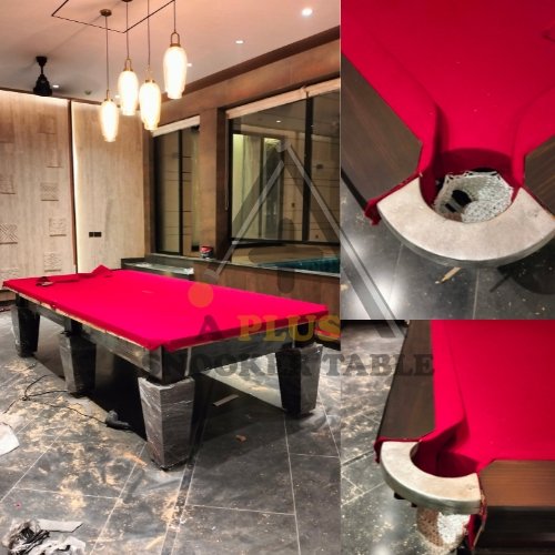 Luxury 5x10 Snooker Table for home and office use by A Plus Snooker Table, made with solid wood, fine finishing, and premium quality accessories.