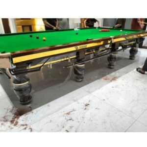 Snooker Table 6x12 with full accessories – 2 inch marble, fabric, leather jali, rests, sticks, and cover by A Plus Snooker Table