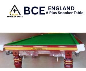 BCE England style snooker table for sale crafted by A Plus Snooker Table with premium wood finish and professional playing surface