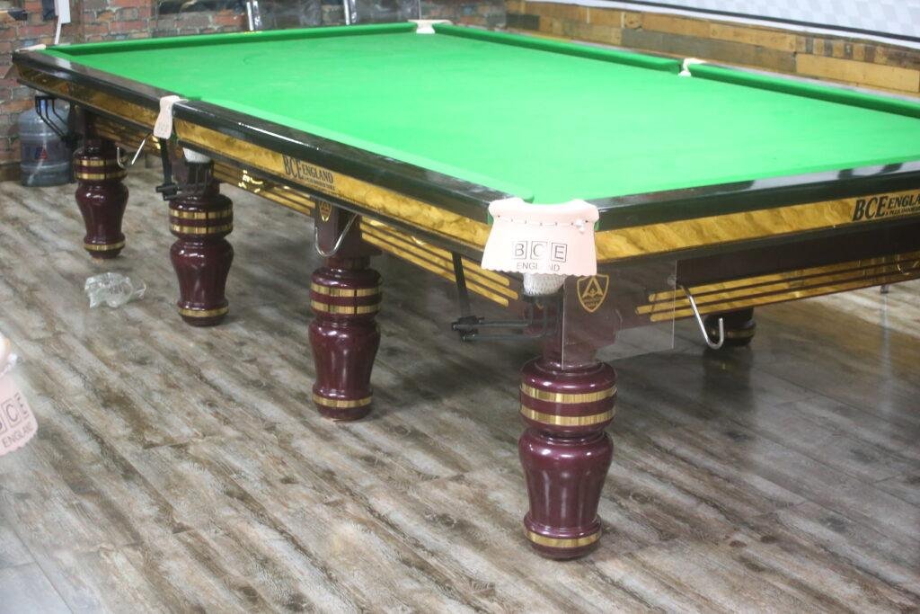 BCE England 6x12 snooker table with steel cushion and slate bed - A Plus Snooker Tables Pakistan