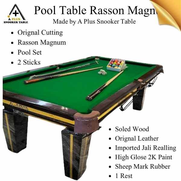 Pool table for home and office modern design high quality pool table by A Plus Snooker Table Pakistan