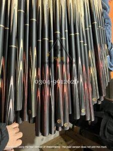 Professional snooker cue stick made in Pakistan by A Plus Snooker Table, high-quality 3-piece cue for beginners and professionals with smooth finish and perfect balance.