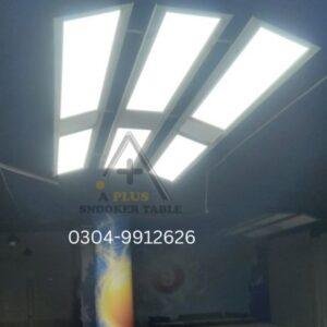 Arina snooker table light with solid iron frame and SMD LED panels by A Plus Snooker Table Pakistan